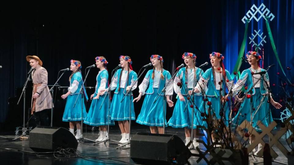 Детская студия «Скарбница» открыла XII фестиваль народной песни в Ливанах